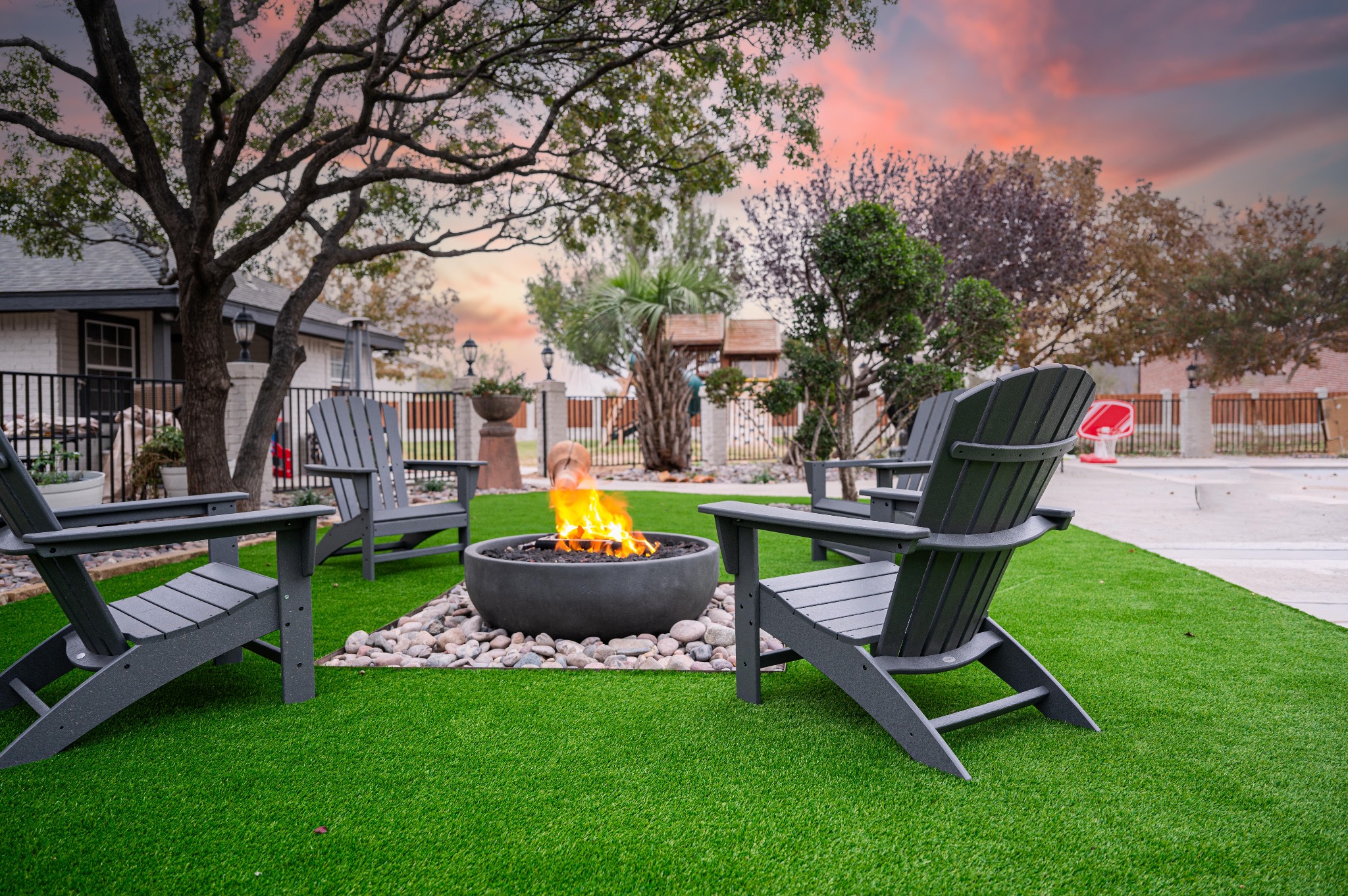 Artificial turf can bring greenery without the long term maintenance in your landscape.